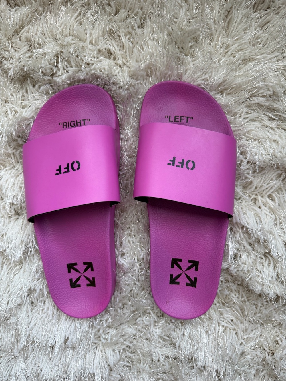 Off-White Pink pool slide